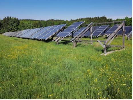 Photovoltaïque au sol sur des terres agricoles