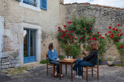 Terrasse gite la boulangerie