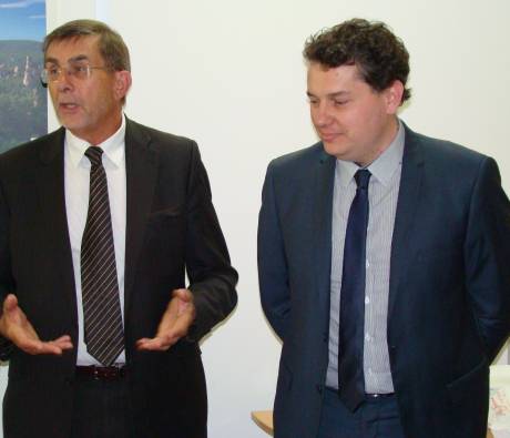 Jean-Louis Joseph et Eric Lejoindre dans les locaux de la Fédération rue christiani Paris 18e