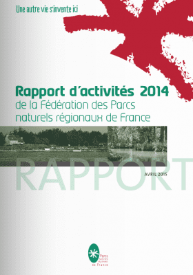 Couverture du rapport d'activités de la Fédération des PNR 2014